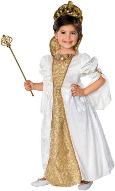 Ivory Princess Bride Renaissance Girl Fancy Dress Up Halloween Child Costume