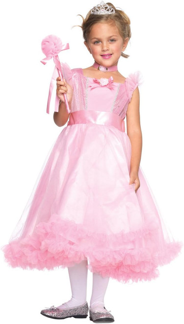 Petal Pink Princess Storybook Gown Cute Fancy Dress Up Halloween Child Costume
