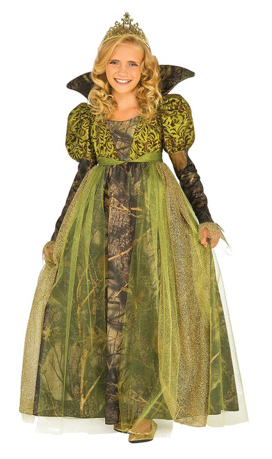 Forest Queen Renaissance Medieval Fancy Dress Up Halloween Child Costume