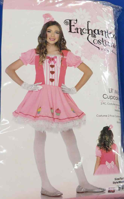 Lil' Miss Cupcake Pink Chef Baker Food Fancy Dress Up Halloween Child Costume