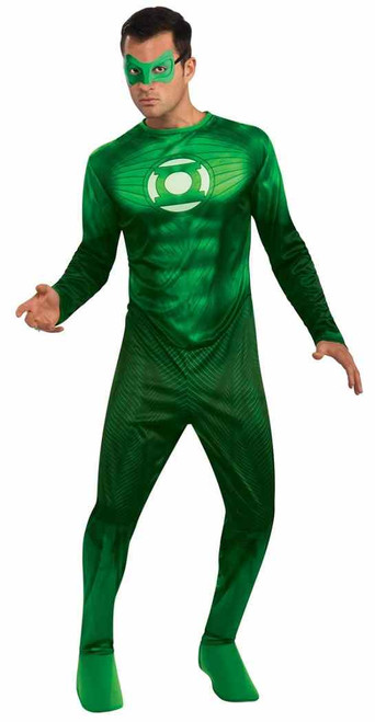Hal Jordan Green Lantern Movie Superhero Fancy Dress Up Halloween Adult Costume