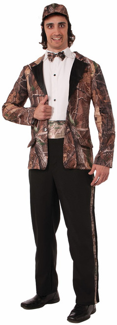 Hunting for Love Groom Redneck Wedding Camo Tuxedo Halloween Adult Costume