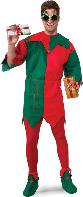 Elf Unisex Claus Play ClausPlay Christmas Fancy Dress Up Halloween Adult Costume