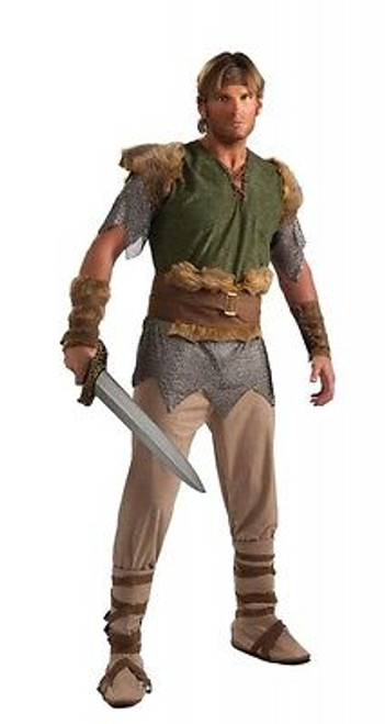 Valiant Viking Warrior Medieval Barbarian Fancy Dress Up Halloween Adult Costume