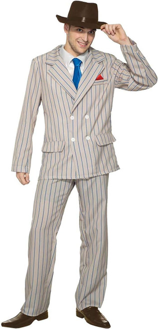 Speakeasy Sam Roaring 20's Gangster Suit Fancy Dress Up Halloween Adult Costume