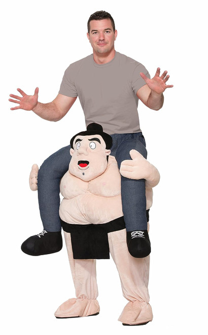 Sumo Ridin' Shoulder Rider Wrestler Funny Fancy Dress Halloween Adult Costume