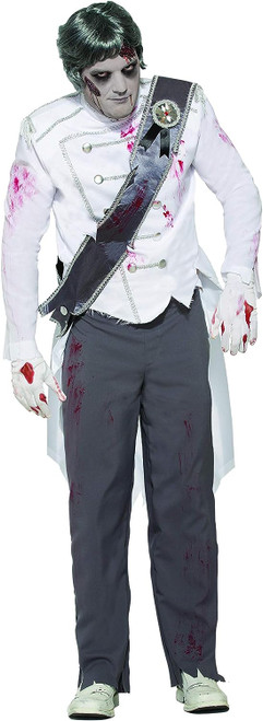 Zombie Never After Prince Undead Dead Ghost Fancy Dress Halloween Adult Costume