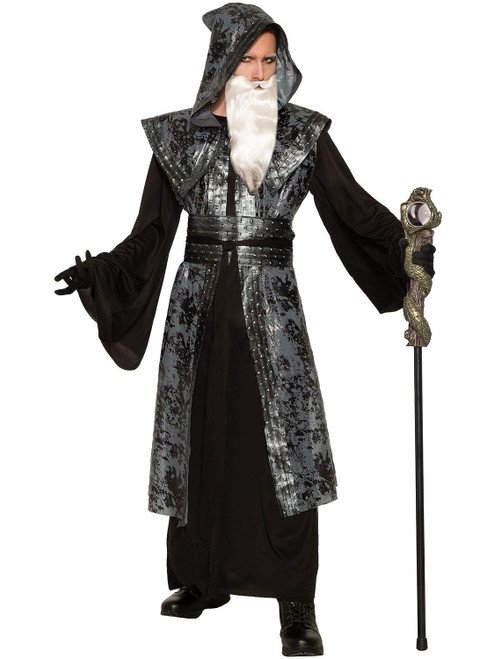 Wicked Wizard Merlin Warlock Witch Magic Fancy Dress Up Halloween Adult Costume