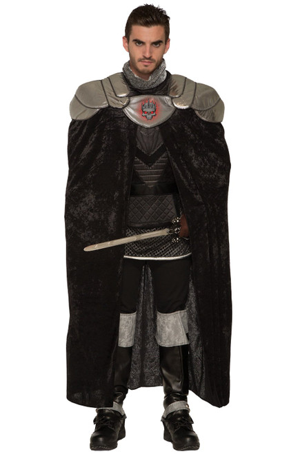 King Cape Dark Royalty Medieval Gothic Fancy Dress Up Halloween Adult Costume