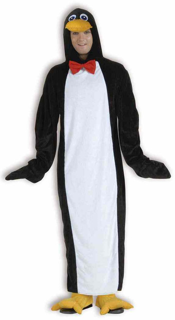 Plush Penguin Mascot Winter Bird Animal Fancy Dress Up Halloween Adult Costume