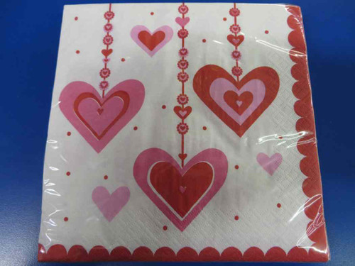 Heart Dazzler Valentine"s Day Party Luncheon Napkins