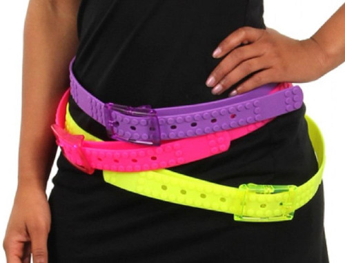Candy Belt 80's Retro Fancy Dress Up Halloween Adult Costume Accessory 9 COLORS