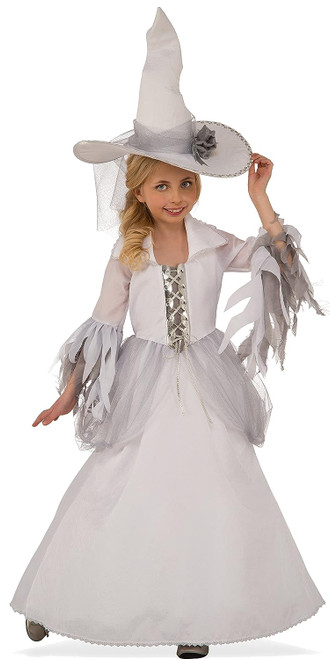 White Witch Sorceress Wizard Good Wicked Fancy Dress Up Halloween Child Costume