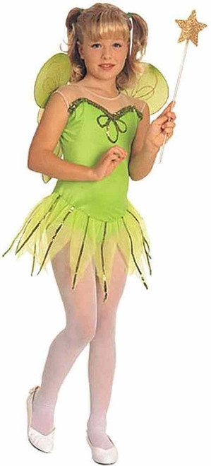 Tinkerbell Disney Fairy Pixie Tinker Bell Fancy Dress Up Halloween Child Costume