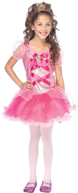 Pretty Princess Peach Pink Game Cute Fancy Dress Up Halloween Child Costume