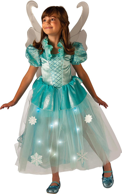 Winter Fairy Tale Princess Light-Up Pixie Fancy Dress Up Halloween Child Costume