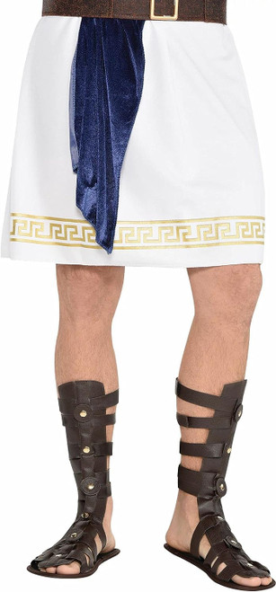 Roman Deluxe Sandals Greek Spartan Fancy Dress Halloween Adult Costume Accessory
