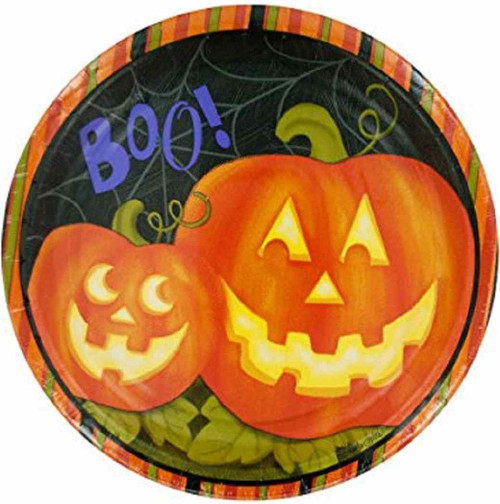 Jolly Jack-O-Lanterns Halloween Party 9" Dinner Plates