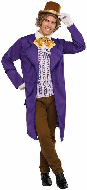 Willy Wonka Chocolate Factory Classic Movie Fancy Dress Halloween Adult Costume