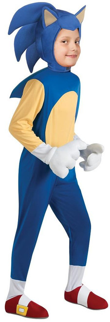Sonic Hedgehog Boom Sega Video Game Fancy Dress Halloween Deluxe Child Costume