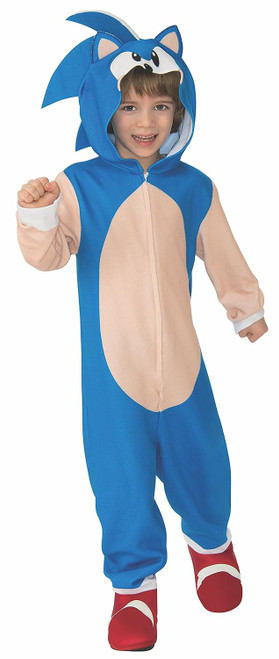 Sonic Oversized Jumpsuit Hedgehog Animal Fancy Dress Up Halloween Child Costume