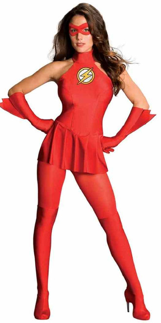 Flash Superhero Justice League DC Comics Superhero Halloween Sexy Adult Costume