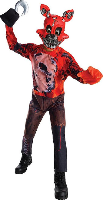 Nightmare Foxy Five Nights Freddy's Fancy Dress Up Halloween Child Costume