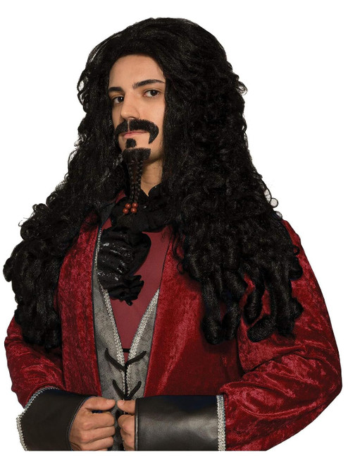 Buccaneer Wig Caribbean Pirate Fancy Dress Up Halloween Adult Costume Accessory