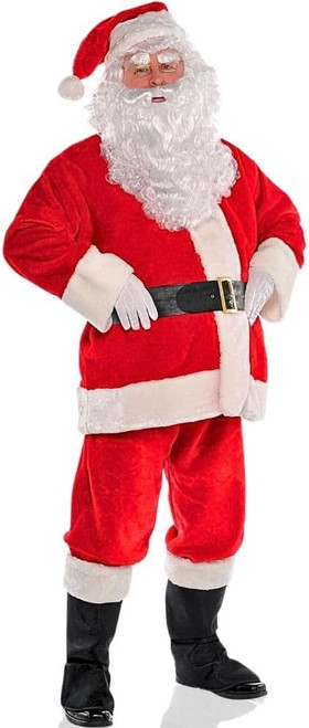Plush Santa Claus Suit Yourself Fancy Dress Up Christmas Halloween Adult Costume