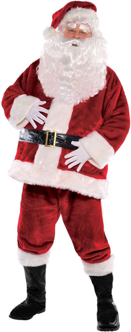 Royal Santa Claus Suit Yourself Fancy Dress Up Christmas Halloween Adult Costume
