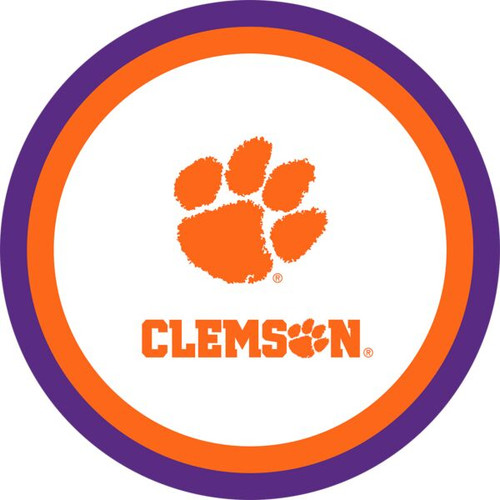 Clemson Tigers NCAA University College Sports Party 9" Paper Dinner Plates