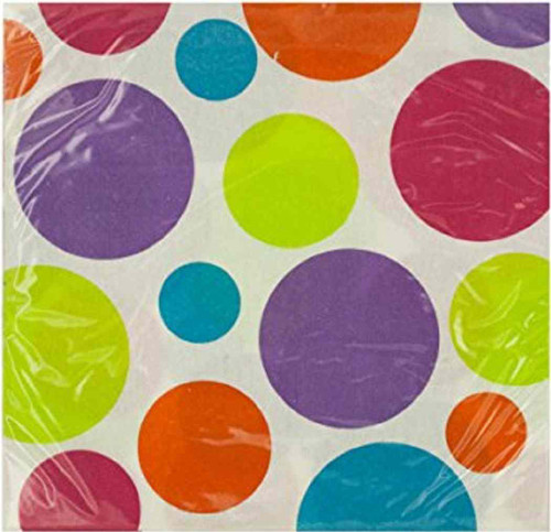 Multi Dots Birthday Party Beverage Napkins