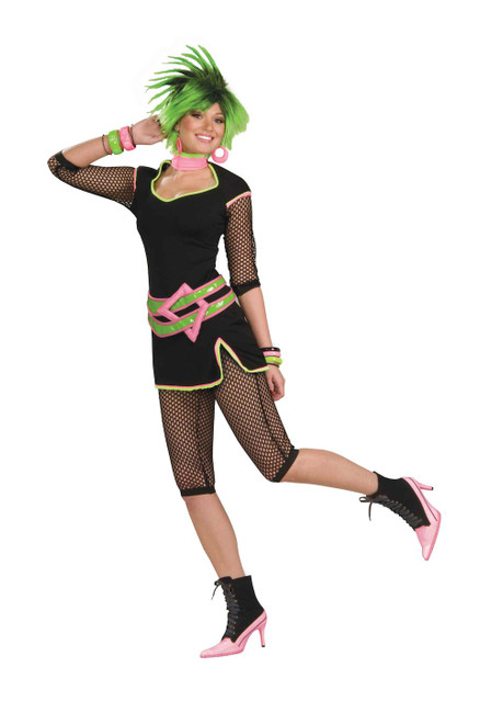 New Wave 80's Rock Pop Star Diva Madonna Lauper Dress Up Halloween Adult Costume
