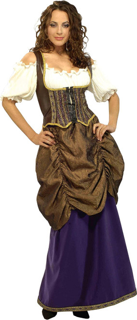 Pirate Wench Lady Maiden Renaissance Princess Dress Up Halloween Adult Costume