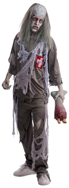 Zombie Doctor Walking Dead Undead Ghost Fancy Dress Halloween Adult Costume