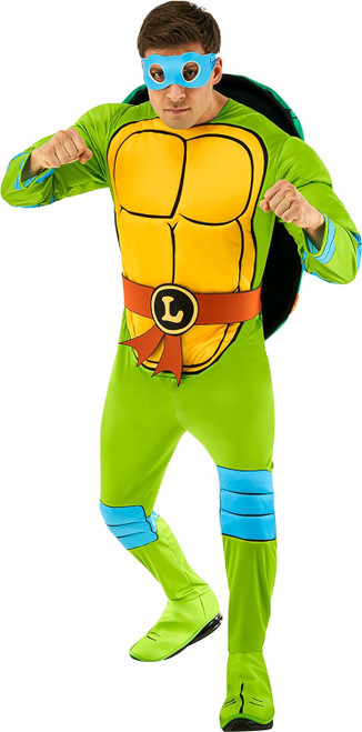 Leonardo Deluxe TMNT Ninja Turtles Fancy Dress Up Halloween Adult Costume