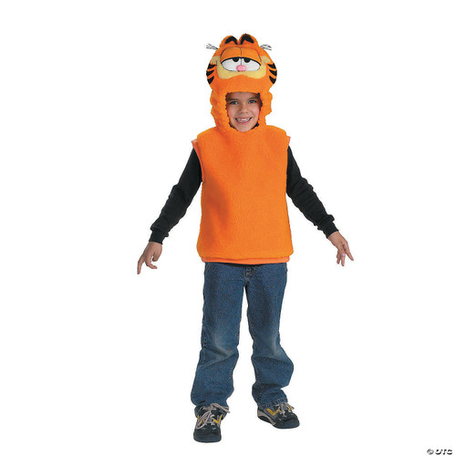 Garfield Deluxe Plush Vest Cat Fancy Dress Up Halloween Toddler Child Costume