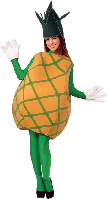 Pineapple Foodies Food Tropical Fruit Luau Fancy Dress Halloween Adult Costume