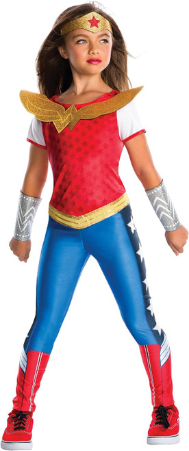 Wonder Woman DC Super Hero Girls Fancy Dress Up Halloween Child Costume