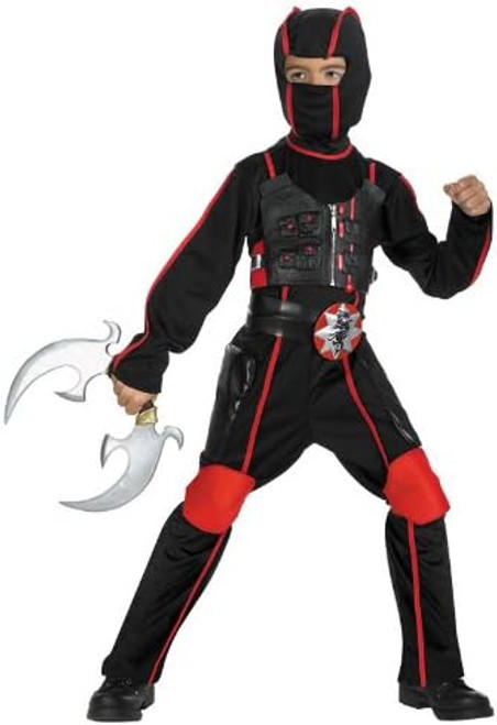 Speed Ninja Warrior Fighter Shadow Fancy Dress Up Halloween Deluxe Child Costume