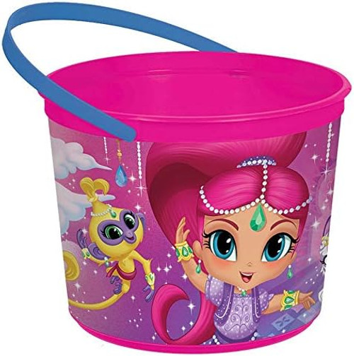 Shimmer & Shine Nick Jr Cartoon Kids Birthday Party Favor Plastic Bucket
