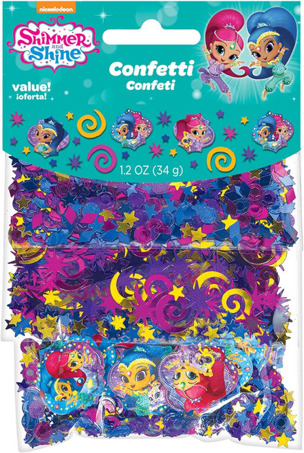 Shimmer & Shine Nick Jr Cartoon Kids Birthday Party Decoration Confetti 3-Pack
