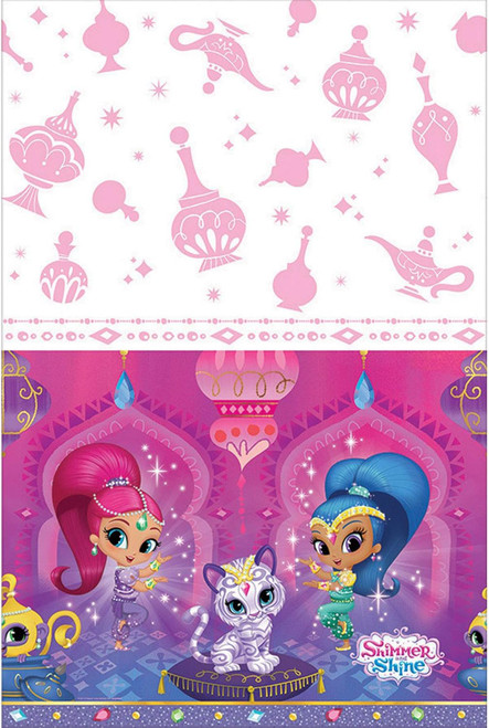 Shimmer & Shine Nick Jr Cartoon Birthday Party Decoration Plastic Tablecover