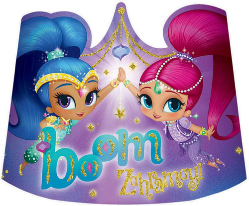 Shimmer & Shine Nick Jr Cartoon Kids Birthday Party Favor Paper Tiaras