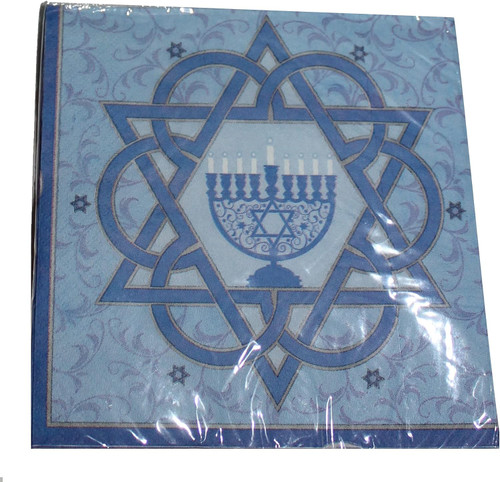 Chanukah Hanukkah Jewish Holiday Festival Lights Party Paper Luncheon Napkins