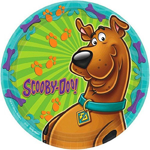 Scooby-Doo Groovy Mystery Cartoon Kids Birthday Party 9" Paper Dinner Plates