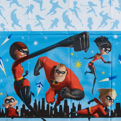Incredibles 2 Disney Pixar Movie Birthday Party Decoration Plastic Tablecover