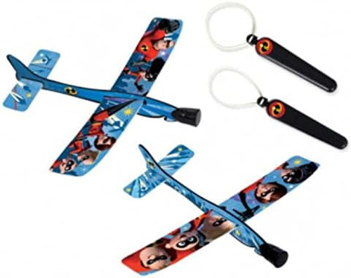 Incredibles 2 Disney Pixar Movie Kids Birthday Party Favor Toy Gliders