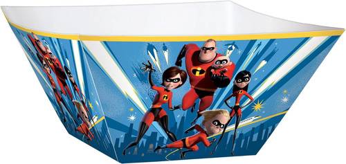 Incredibles 2 Disney Pixar Movie Kids Birthday Party Large Paper Bowls