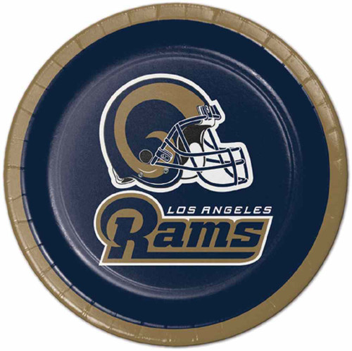 Los Angeles Rams NFL Football Sports Party 7" Dessert Plates